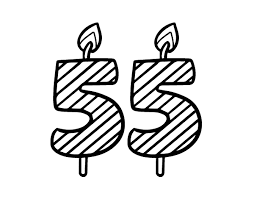 These coloring pages are fun and they also help children develop important skills such as color the pages load immediately so you can start coloring immediately. 55 Years Old Coloring Page Coloringcrew Com