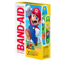 Band-Aid Brand Bandages for Kids with Nintendo Super Mario, 20 Ct -  Walmart.com
