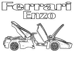 Ferrari Italia Enzo Cars Coloring Pages Kids Play Color Ferrari Italia Cars Coloring Pages Ferrari
