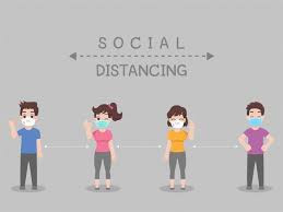 Social Distancing People Keeping Distance For Infection Risk And Disease Social Awareness Poster Social Stories