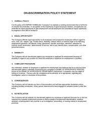 (this page shows up in a student account's profile editor.) either the url or the whole. Non Discrimination Policy Template Sample Best Word Pdf Download