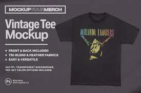 Download Vintage T Shirt Mockup Creative Photoshop Templates Creative Market