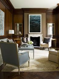 Masculine living rooms room design inspirations. Masculine Living Room With Wooden Wall Treatment Hgtv
