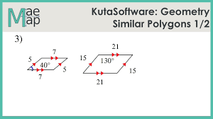 Mensuration is the branch of mathematics which deals with the study of geometric shapes , their area , volume and different parameters in geometric. Kutasoftware Geometry Similar Polygons Part 1 Youtube