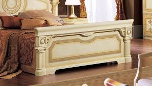 Maybe you would like to learn more about one of these? Buy Esf Aida Queen Panel Bed In Gold Ivory Wood Online