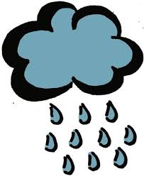 Esta lloviendo / Llueve.