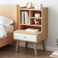 Wooden Bedside Table Nightstand Cabinet 4 Cubes Storage Shelf With Leg Home Unt Ebay Ideias De Decoracao Planos De Moveis Ideia Moveis