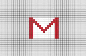 Gmail Pixel Art Pixel Art Graph Paper Art Pixel Drawing