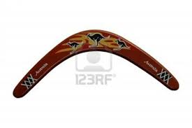 A Decorated Australian Wooden Boomerang Wooden Boomerang Boomerang Australian Boomerangs