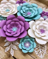 Paper Flower Kit Paper Flowers Diy Paper Flower Template Etsy Paper Flower Kit Paper Flowers Craft Paper Flower Template