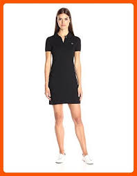 Lacoste Women S Short Sleeve Stretch Pique Polo Dress Black 32 All About Women Amazon Partner Link Short Sleeve Polo Dress Polo Dress Women Dress Online