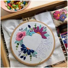 May 24, 2019 by melissa mortenson · this post may contain affiliate links · this blog generates income via ads · 3 comments Floral Heart Negative Space Hand Embroidery Kit 5 Inches Etsy Hand Embroidery Pattern Embroidery Stitches Beginner Embroidery Patterns