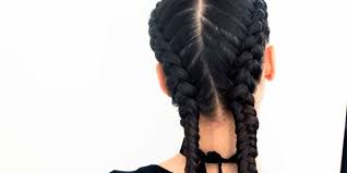 Short hairstyles for bob, curly, cute, wavy, wedding, straight, and pixie hair. The Boxer Braid Aka Double French Braid A How To Coveteur Inside Closets Fashion Beauty Health And Travel