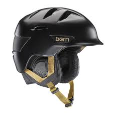 Details About Bern Ladies Hepburn Ski Snow Helmet Satin Black Boa