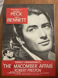1946 “The Macomber Affair” Robert Preston, Gregory, Peck, Joan Bennett ￼