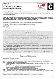 Licenza di somministrazione di alimenti e bevande. Alimenti E Bevande Autorizzazione Sanitaria Btc
