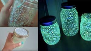 Pot en verre décoré pour tout ranger. Diy Une Lanterne Fluorescente Pour La Chambre De Vos Enfants