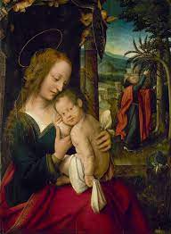 Netherlandish School Rest On The Flight Into Egypt Virgin And Child Ca 1500 Google Art Project Breastfeeding Art Walker Art