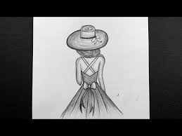 Beautiful Easy Black And White Drawings Of Girls Beautiful Girl Drawing How To Draw Girl With Hat Pencil Drawing Easy Youtube In 2020 Beautiful Girl Drawing Pencil Drawings Easy Girl Drawing