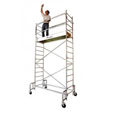 Echafaudage Roulant Tubesca Comabi Junior 200 Hauteur De Travail 7 80 M