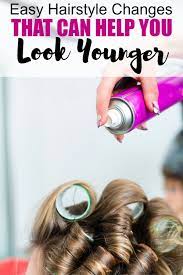 Easy Hairstyle Changes That Can Help You Look Younger Mom Fabulous Thick Hair Styles Easy Hairstyles Hair Styles