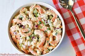 I've been obsessed with this. Shrimp Salad With A Creamy Dressing Healthy Recipes Blog