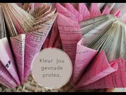 Gee Jou Gevoude Proteas Kleur Youtube In 2020 Protea Book Crafts Recycled Books