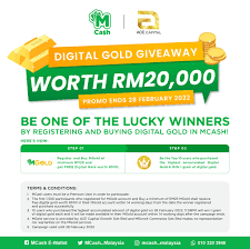 MCash E-Wallet on X: MCash is now offering a Shariah-compliant digital  gold trading feature called MGold! As an introductory promo, we are  offering free digital gold worth RM20,000. Download MCash here:  t.coIGVdIbilPB Full T&Cs on poster. https ...