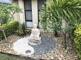 Yin Yang Gartenentwurf Mit Buddha Japanese Garden Landscape Buddha Garden Japanese Garden