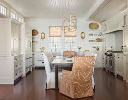 Check spelling or type a new query. Rectangular Dining Table In Middle Of Kitchen Transitional Kitchen
