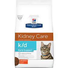 Hill S Prescription Diet K D Kidney Care Early Support With Chicken Dry Cat Food 8 5 Lbs Petco In 2021 Dry Cat Food Cat Food Food Sensitivities