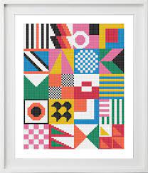 With over 200 designs, you'll find something here that is perfect for your next cross stitch project. Abstract Cross Stitch Pattern Modern Cross Stitch Beginner Etsy Cross Stitch Geometric Cross Stitch Patterns Cross Stitch Bookmarks