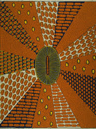 Original véritable wax hollandais de la marque vlisco conçu, imprimé et fabriqué en hollande. Vl00963 006 Vlisco Ankara African Print Fabric