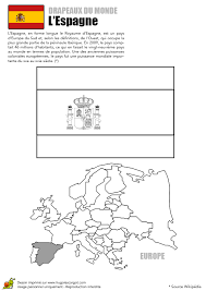 Le peuple espagnol a commencé à disposer d'un étendard national vers la fin du dix huitième (18 ème) siècle. Coloriage Decouverte Europe Drapeau L Espagne