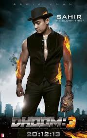 Aamir As Sahir In Dhoom 3 First Look Dhoom 3 Top Bollywood Movies Aamir Khan