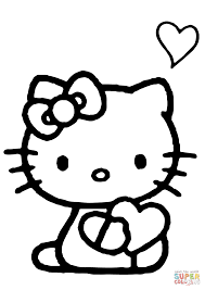 Includes images of baby animals, flowers, rain showers, and more. Hello Kitty With A Heart Coloring Page Free Printable Coloring Pages Hello Kitty Drawing Hello Kitty Coloring Kitty Coloring