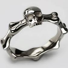 aliexpress com buy size 5 15 stainless steel punk hiphop biker gothic skeleton skull bone death cocktail ring band from reliable ring band suppliers