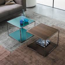 Global shipping, safe payments and impeccable service by artemest. Contemporary Coffee Table Pitagora Dall Agnese Industria Mobili Oak Chromed Metal Painted Metal
