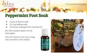 Diy Peppermint Foot Soak Five Spot Green Living