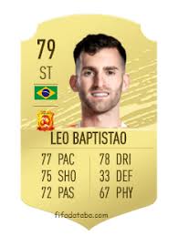Baptistau holds european citizenship and assesses the status. Leonardo Carrilho Baptistao Fifa 20 Spieler Statistik Card Preis