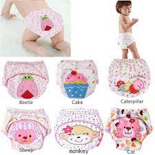 1pcs Cute Baby Diapers Reusable Nappies Cloth Diaper Washable Infants Children Baby Cotton Training Pants Panties Nappy Changing Cloth Diaper Aliexpress