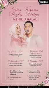 Download lagu, lirik lagu, dan video klip terbaru. Infografis Citra Kirana Dan Rezky Aditya Menuju Halal