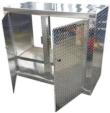 Available in several colors, this tile is the perfect floor for any garage or workshop floor. Trailer Storage Cabinet Base 4 Ft 48 L X 40 H X 22 D Aluminum Pit Products