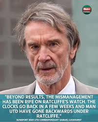 Man Utd have gone backwards under Sir Jim Ratcliffe, though he does not  like to hear it 🤷‍♂️