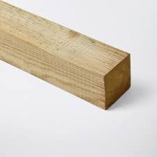 Poteau en bois décoratif de 7' x 10 de hauteur et il y 10 de large à la base. Poteau En Bois Blooma Vert 7 X 7 X H 240 Cm Castorama