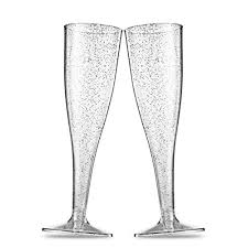 Glasses champagne champagne glasses toasting champagne toasting champagne glasses toasting glass shiny symbol decoration transparent modern template liquid drink decorative shape. Munfix 50 Silver Glitter Plastic Champagne Flutes 5 Oz Clear Plastic Toasting Glasses Disposable Wedding Party Cocktail Cups
