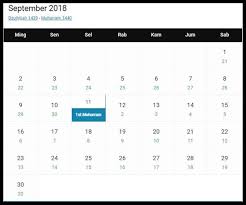 Kalendar malaysia tahun 2018 dan cuti 2018 untuk bulan januari, februari, mac, april, mei, jun, julai, ogos, september, oktober, november dan disember. Kalender Hijriyah Tahun 2018 Lengkap Tanggalan Islam Online