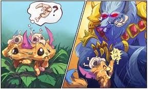 Grafika Gnar Warwick And League Of Legends Lol League Of Legends League Of Legends League Of Legends Comic