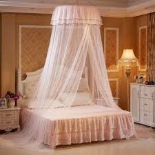 Topaty Round Lace Curtain Dome Bed Canopy Netting Princess Mosquito Net For Kids Girl Baby Crib Petagadget Princess Canopy Bed Kids Bed Tent Bed Tent