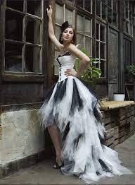 White adds a pop of contrast, especially when worn on the waist or shoulders. Short Black And White Wedding Dresses Off 78 Buy
